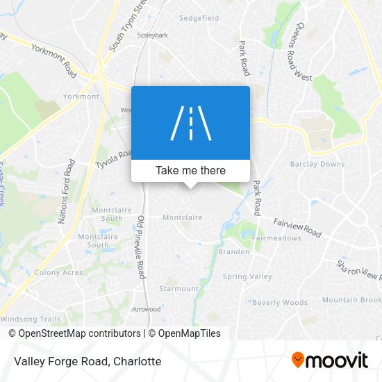 Mapa de Valley Forge Road