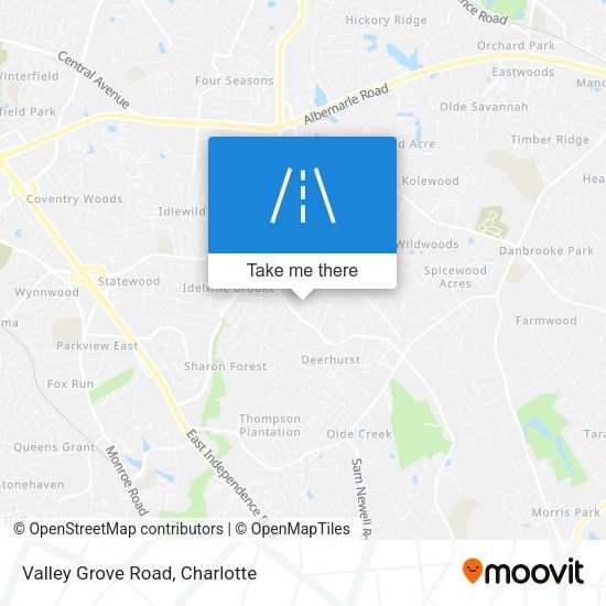 Valley Grove Road map