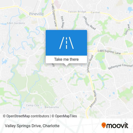 Valley Springs Drive map