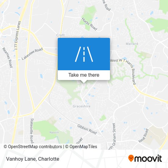 Mapa de Vanhoy Lane