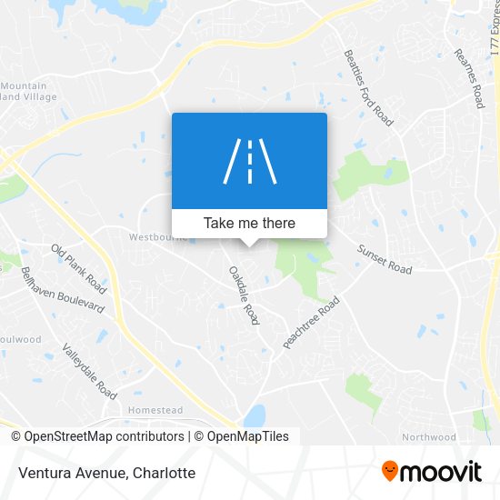 Mapa de Ventura Avenue