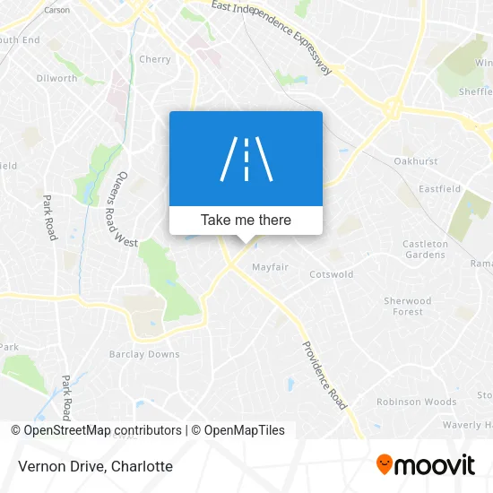 Vernon Drive map