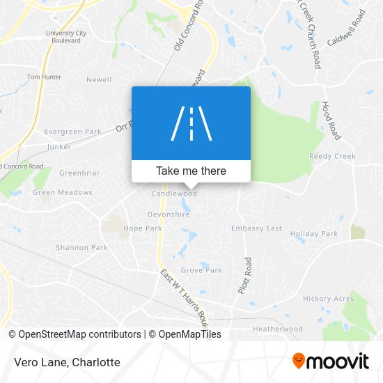 Mapa de Vero Lane