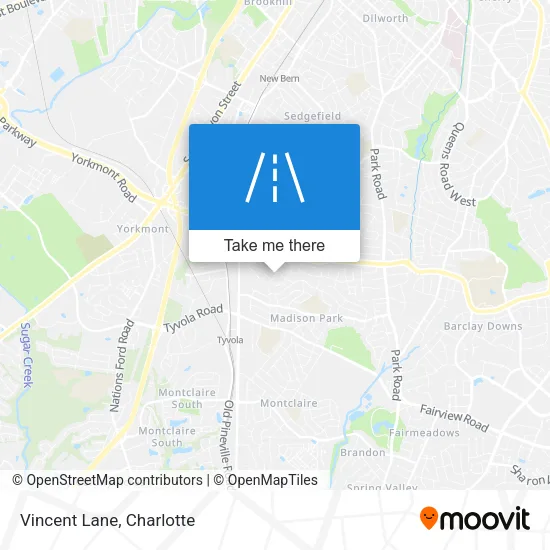 Vincent Lane map