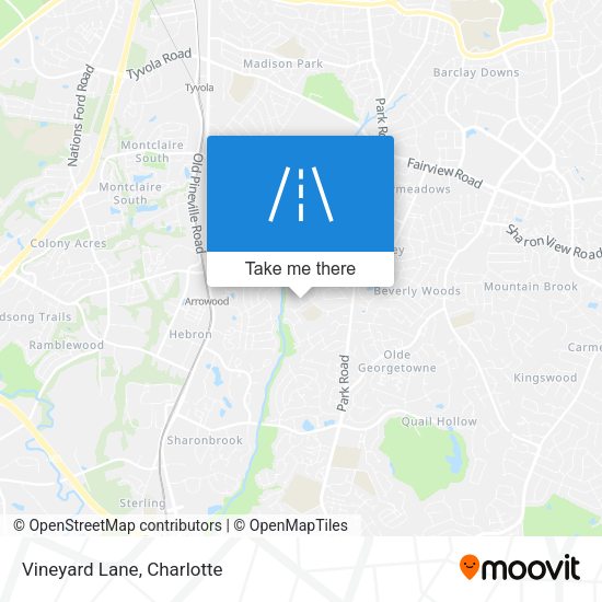 Mapa de Vineyard Lane