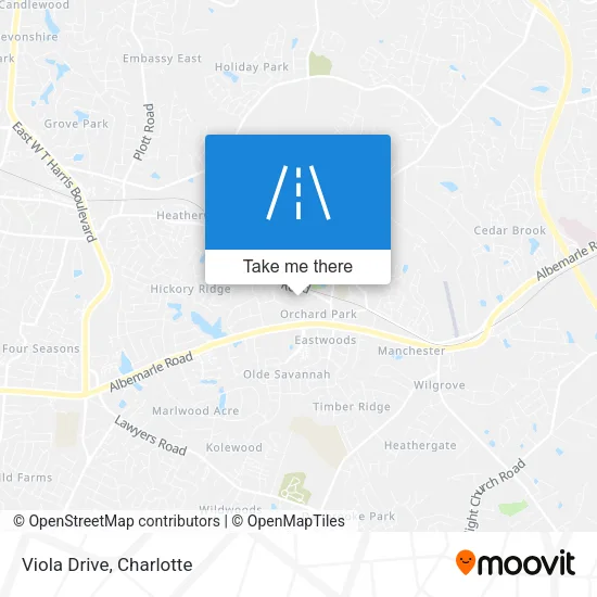 Viola Drive map