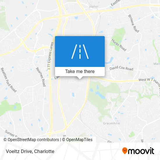 Voeltz Drive map