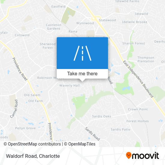 Mapa de Waldorf Road
