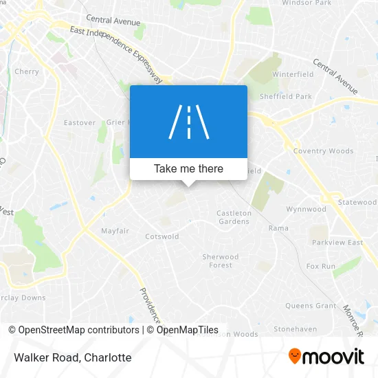 Walker Road map