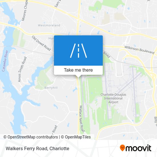 Walkers Ferry Road map