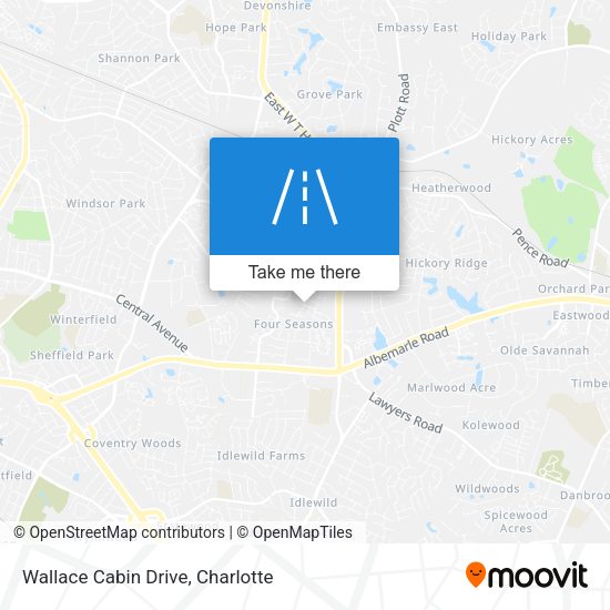 Wallace Cabin Drive map