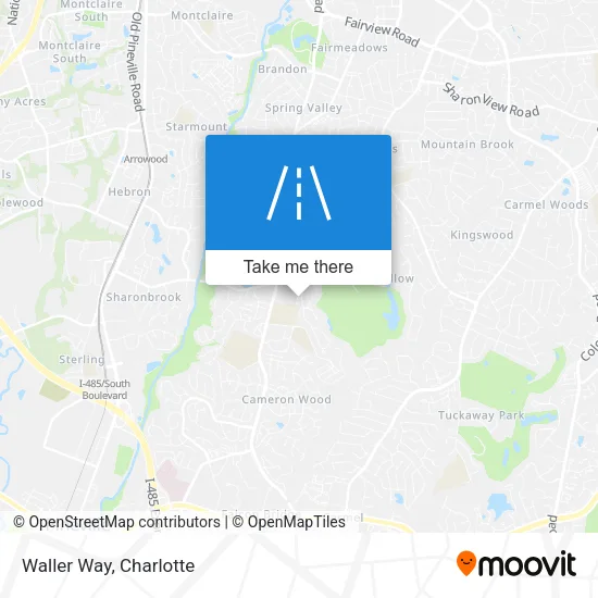 Waller Way map