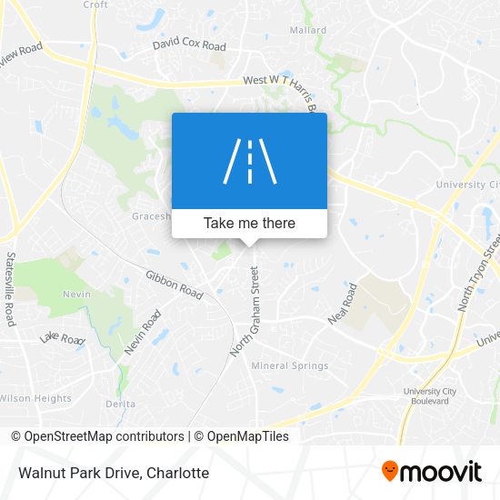 Walnut Park Drive map