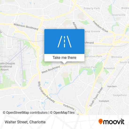 Walter Street map