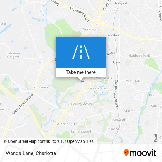 Wanda Lane map