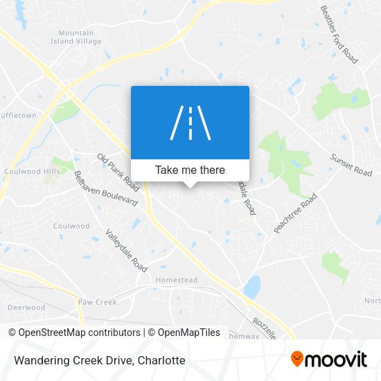 Wandering Creek Drive map