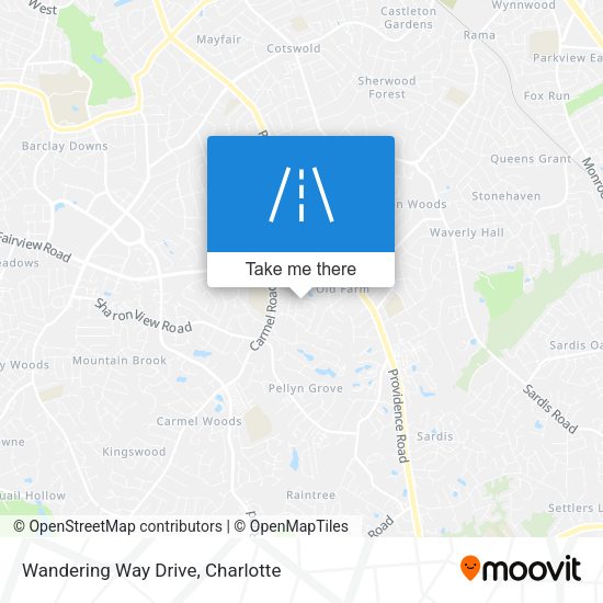 Mapa de Wandering Way Drive