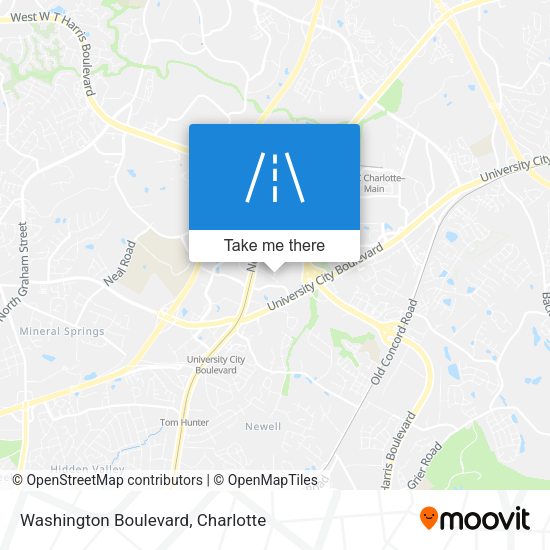 Washington Boulevard map