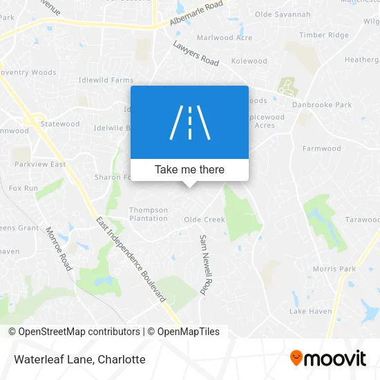 Waterleaf Lane map