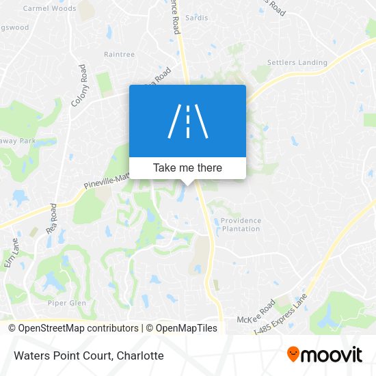 Waters Point Court map