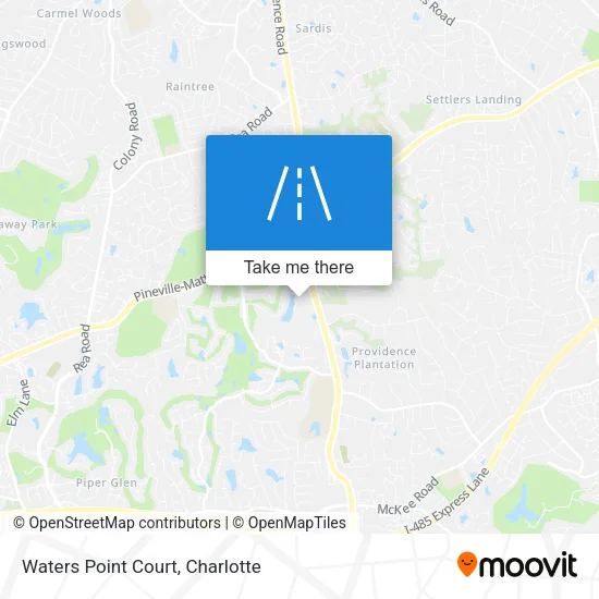 Waters Point Court map