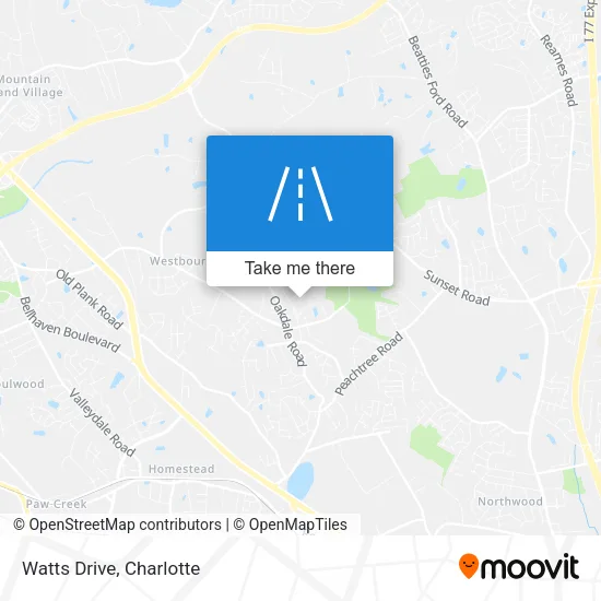 Watts Drive map