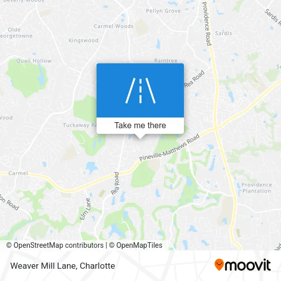 Weaver Mill Lane map