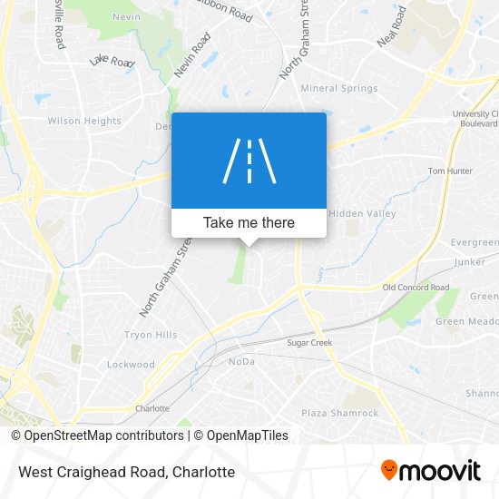 West Craighead Road map