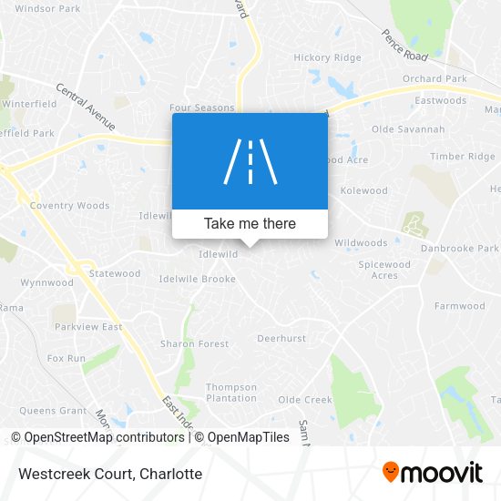 Mapa de Westcreek Court