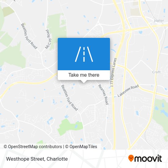 Mapa de Westhope Street
