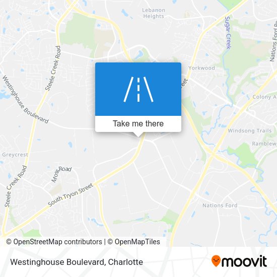 Mapa de Westinghouse Boulevard