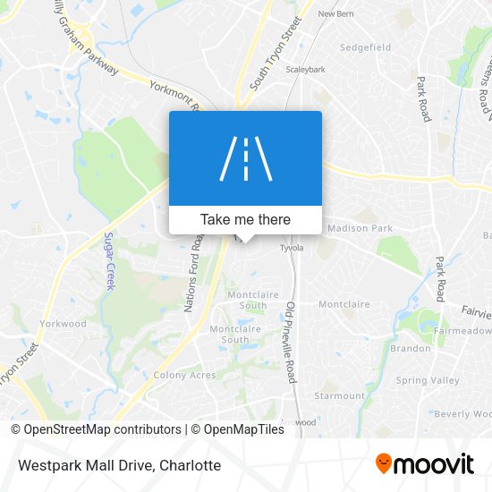 Mapa de Westpark Mall Drive