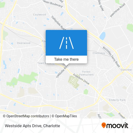 Westside Apts Drive map