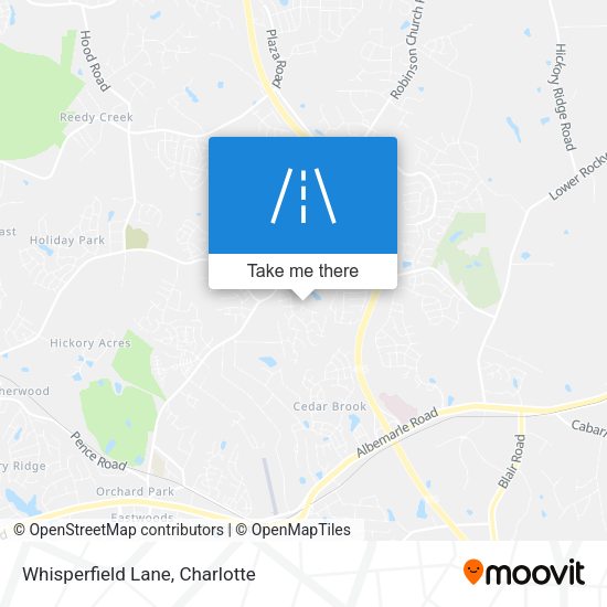 Whisperfield Lane map