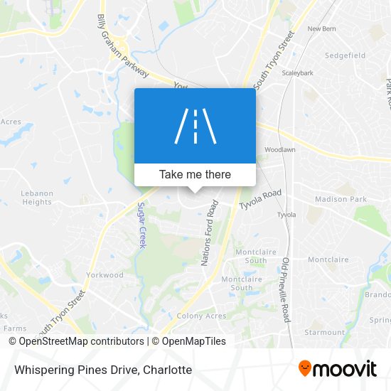 Mapa de Whispering Pines Drive