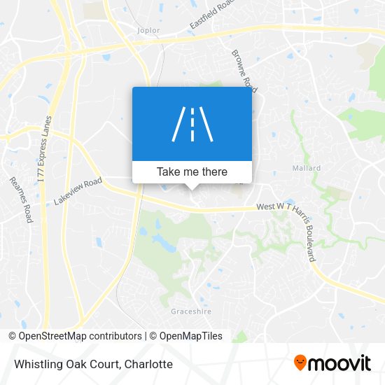 Whistling Oak Court map
