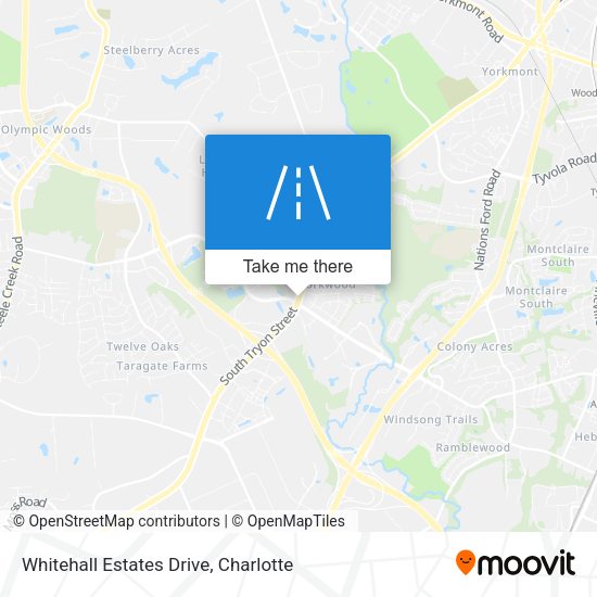 Whitehall Estates Drive map