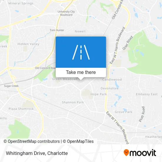 Whitingham Drive map