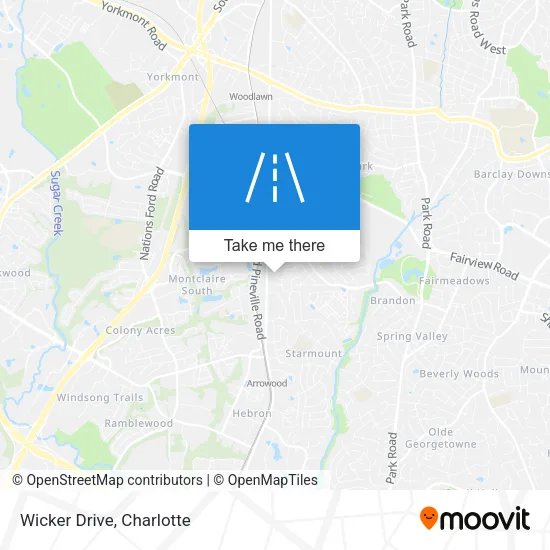 Wicker Drive map