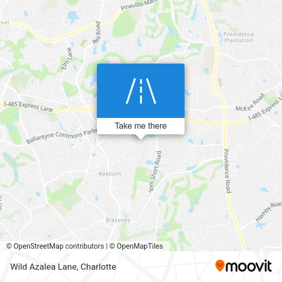 Wild Azalea Lane map