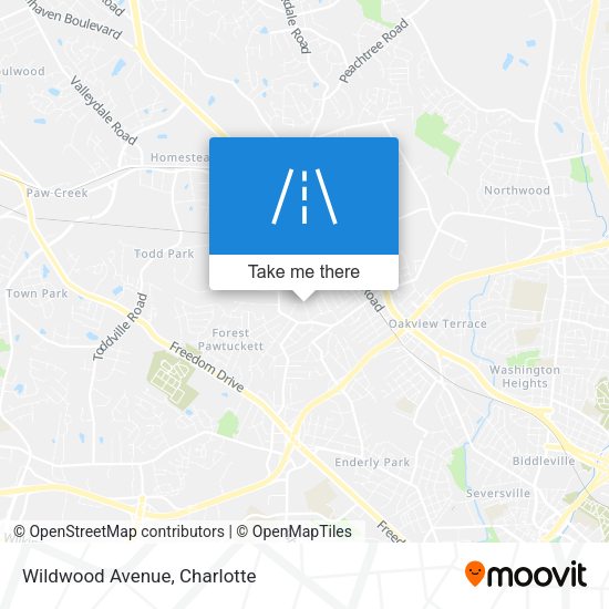 Mapa de Wildwood Avenue