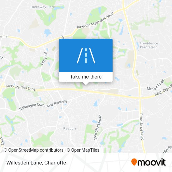 Mapa de Willesden Lane