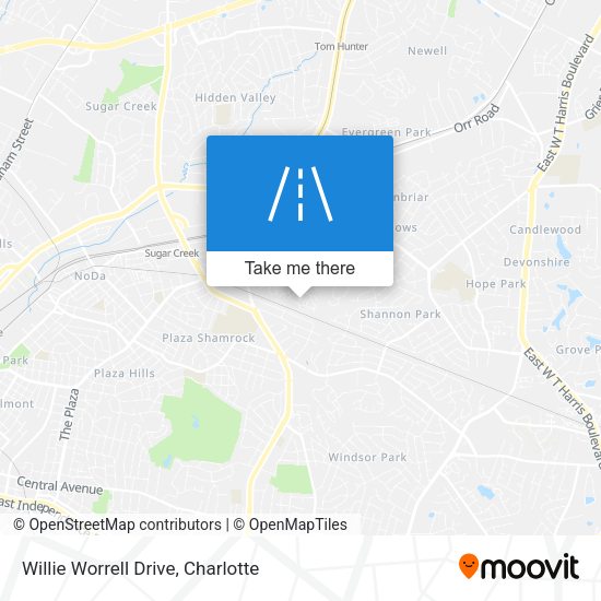 Willie Worrell Drive map