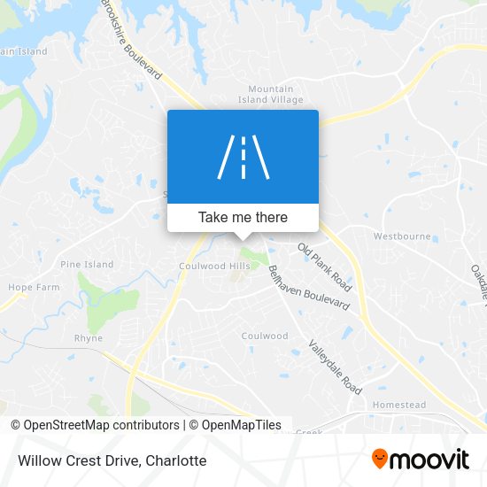 Willow Crest Drive map