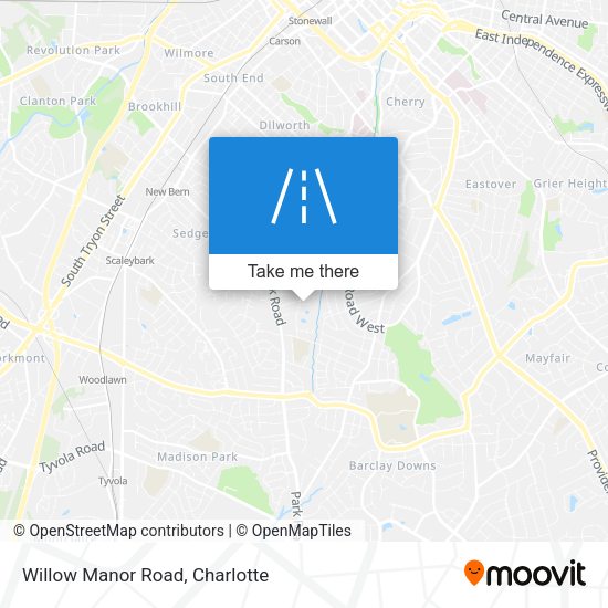 Mapa de Willow Manor Road