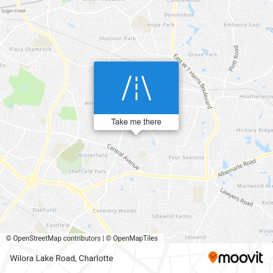 Mapa de Wilora Lake Road