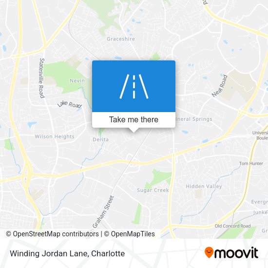 Mapa de Winding Jordan Lane
