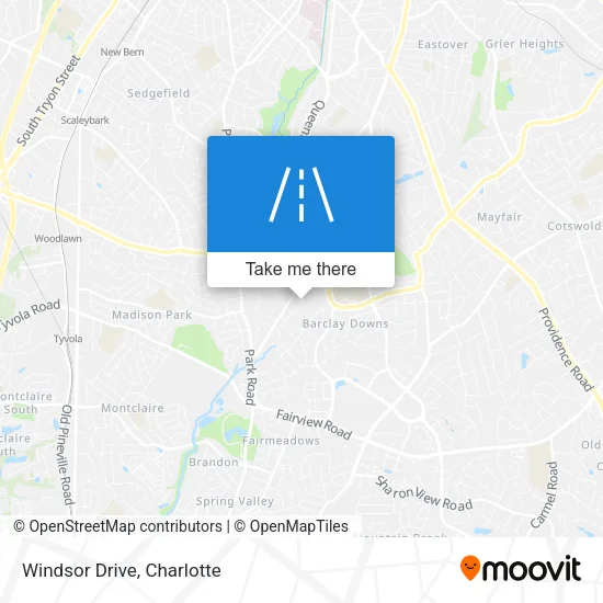 Windsor Drive map