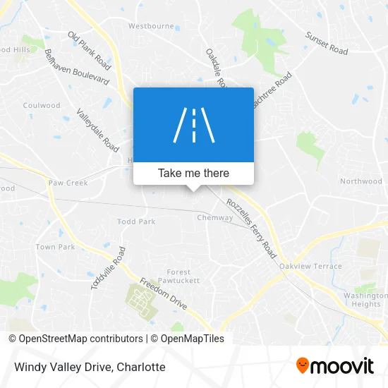 Windy Valley Drive map