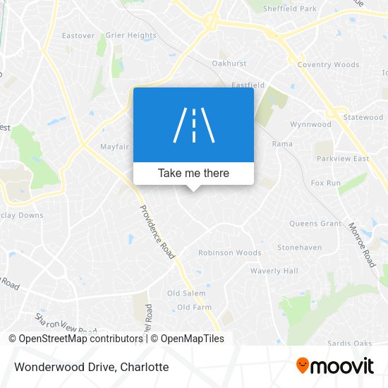 Mapa de Wonderwood Drive